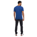 Blue - Back - Crosshatch Mens Caveron T-Shirt