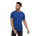 Blue - Side - Crosshatch Mens Caveron T-Shirt