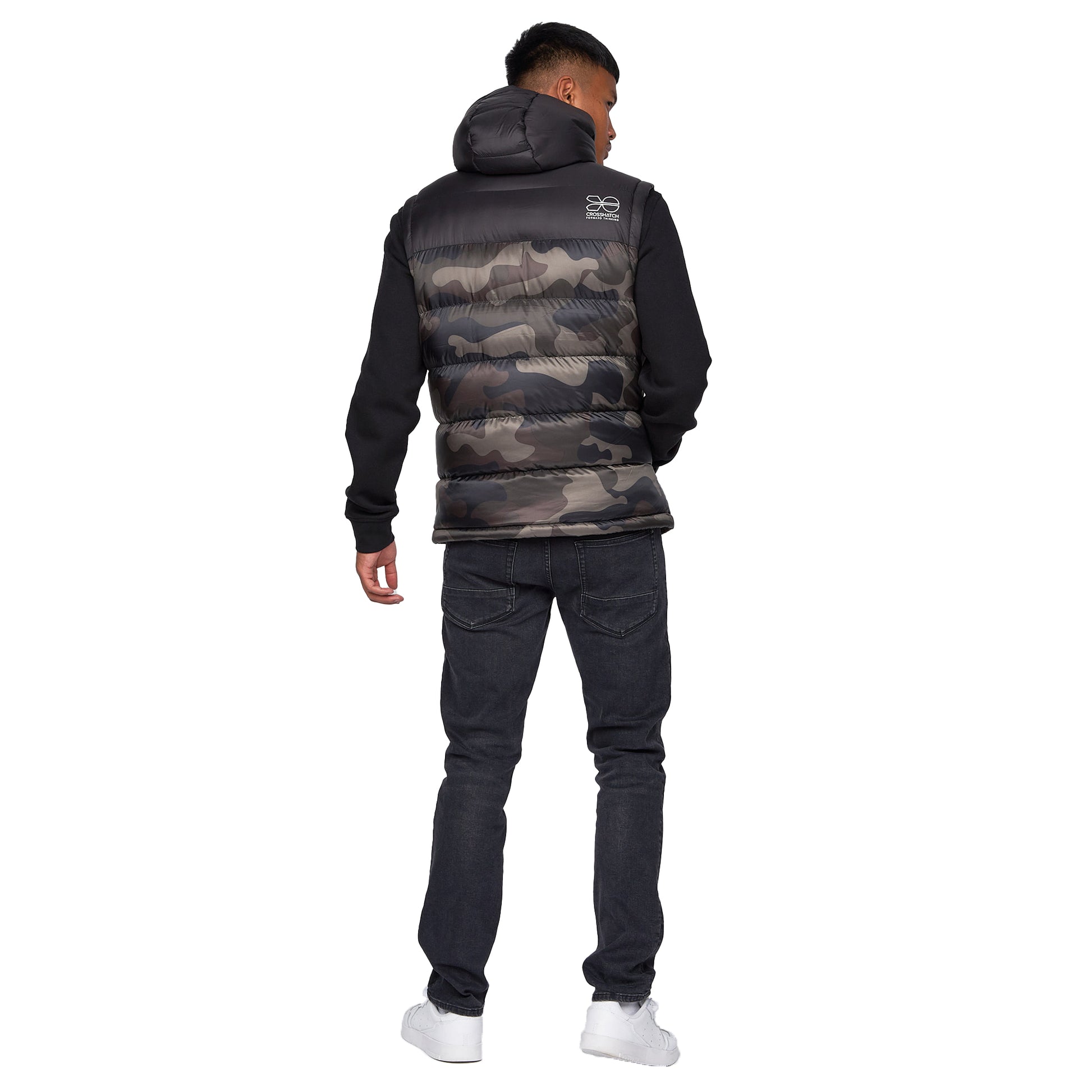 Forest Camo - Back - Crosshatch Mens Stanfield Gilet