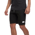 Black - Side - Crosshatch Mens Goldsbury Fleece Shorts