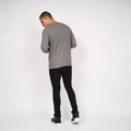 Grey Marl - Back - Smith & Jones Mens Knitted Jumper