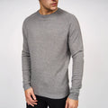 Grey Marl - Side - Smith & Jones Mens Knitted Jumper