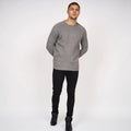 Grey Marl - Pack Shot - Smith & Jones Mens Knitted Jumper