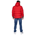 Red - Back - Crosshatch Mens Bowmer Embossed Jacket