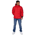 Red - Lifestyle - Crosshatch Mens Bowmer Embossed Jacket