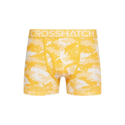 Yellow - Lifestyle - Crosshatch Mens Kamzon Boxer Shorts (Pack of 2)