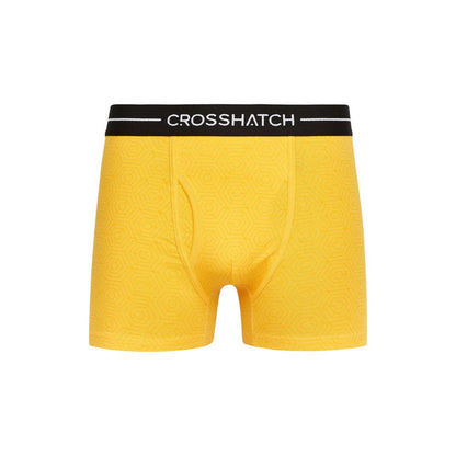 Yellow - Lifestyle - Crosshatch Mens Hexter Boxer Shorts (Pack Of 2)
