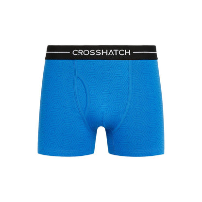 Blue - Lifestyle - Crosshatch Mens Hexter Boxer Shorts (Pack Of 2)