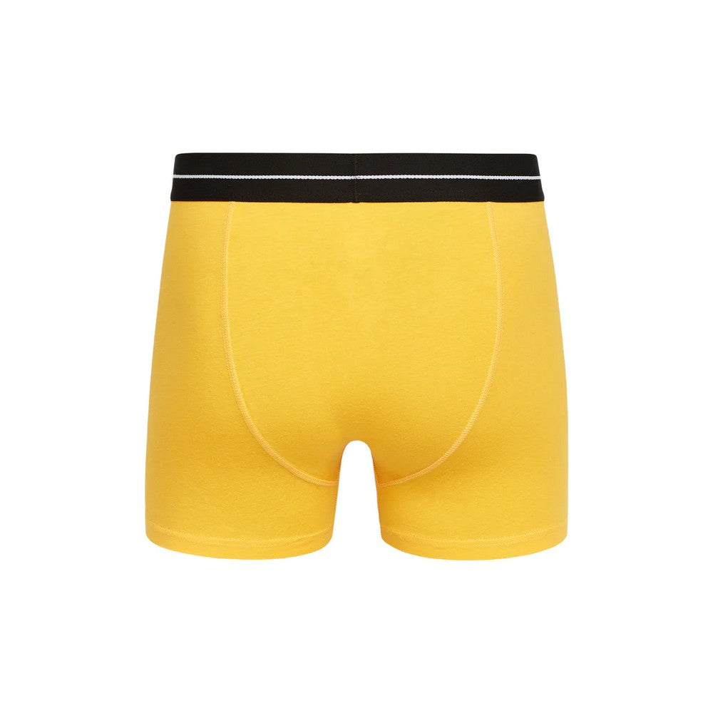 Yellow - Back - Crosshatch Mens Hexter Boxer Shorts (Pack Of 2)