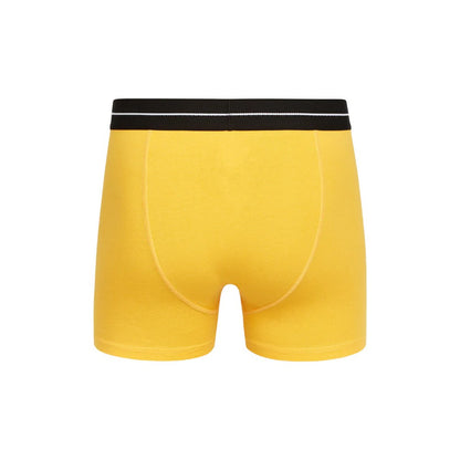Yellow - Back - Crosshatch Mens Hexter Boxer Shorts (Pack Of 2)