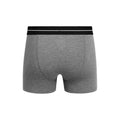 Charcoal Marl - Back - Crosshatch Mens Ambek Boxer Shorts (Pack of 2)