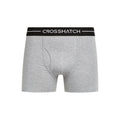Grey Marl - Side - Crosshatch Mens Ambek Boxer Shorts (Pack of 2)