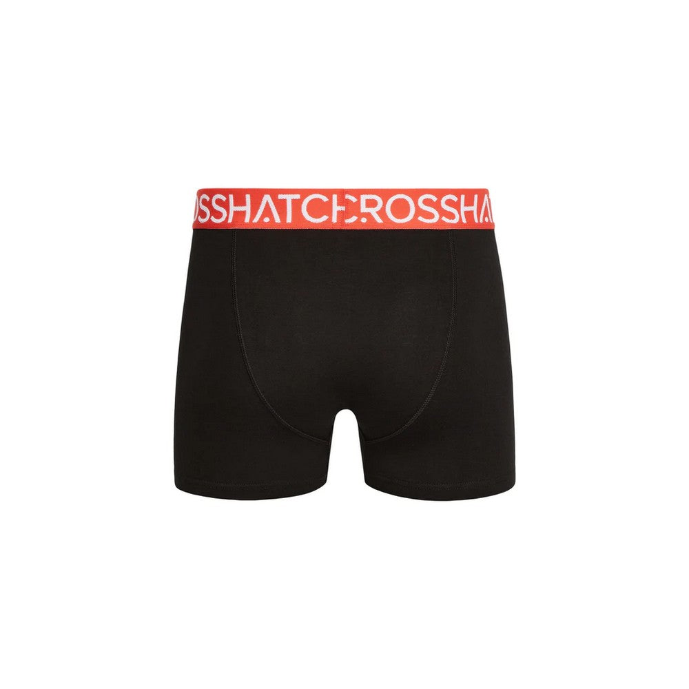 Red - Back - Crosshatch Mens Payso Boxer Shorts (Pack of 3)