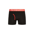 Red - Side - Crosshatch Mens Payso Boxer Shorts (Pack of 3)