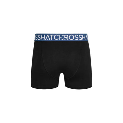 Teal - Back - Crosshatch Mens Payso Boxer Shorts (Pack of 3)