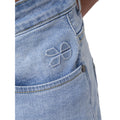 Light Wash - Pack Shot - Crosshatch Mens Tonwin Denim Embossed Shorts