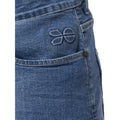 Mid Wash - Pack Shot - Crosshatch Mens Tonwin Denim Embossed Shorts