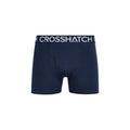 Red - Side - Crosshatch Mens Lynol Boxer Shorts (Pack of 3)
