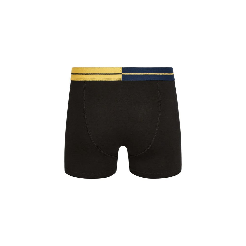 Yellow - Back - Crosshatch Mens Typan Boxer Shorts (Pack of 3)