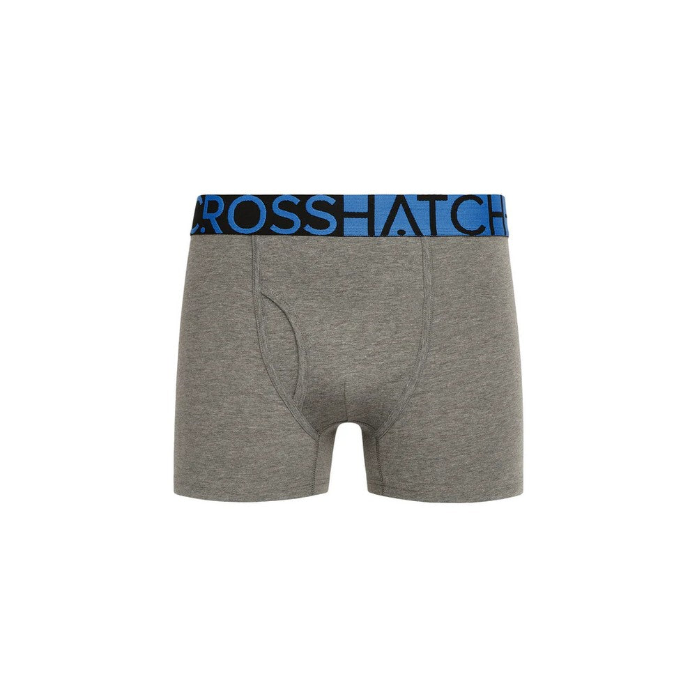 Blue - Lifestyle - Crosshatch Mens Typan Boxer Shorts (Pack of 3)