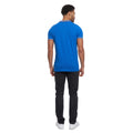Blue - Back - Crosshatch Mens Vellamort Polo Shirt