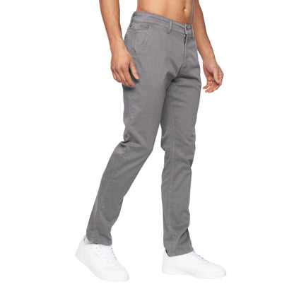 Dark Grey - Front - Duck and Cover Mens Moretor Chinos