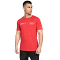 Red-Black - Close up - Crosshatch Mens Baxley T-Shirt (Pack of 2)