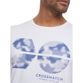 White - Side - Crosshatch Mens Bellmire T-Shirt