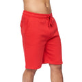 Red - Front - Crosshatch Mens Flocked Shorts