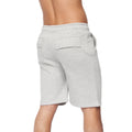 Grey Marl - Back - Crosshatch Mens Flocked Shorts