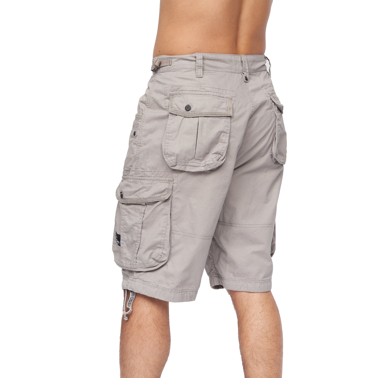 Light Grey - Lifestyle - Crosshatch Mens Jimster Cargo Shorts