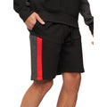 Black - Front - Crosshatch Mens Silomane Shorts