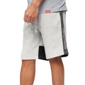 Black-Grey Marl - Side - Crosshatch Mens Compounds Shorts