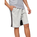 Black-Grey Marl - Front - Crosshatch Mens Compounds Shorts