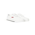 White - Front - Crosshatch Mens Skywalk Canvas Trainers