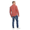 Red - Back - Bewley & Ritch Mens Buford Checked Shirt