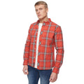 Red - Side - Bewley & Ritch Mens Buford Checked Shirt