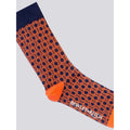 Green-Orange-Blue - Side - Bewley & Ritch Mens Hinlop Geometric Ankle Socks (Pack of 3)