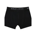 Black - Back - Bewley & Ritch Mens Andross Boxer Shorts (Pack of 3)