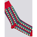 Multicoloured - Lifestyle - Bewley & Ritch Mens Vasili Microprint Ankle Socks (Pack of 3)