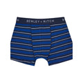 Blue-Navy - Back - Bewley & Ritch Mens Mandally Boxer Shorts (Pack of 3)
