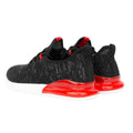 Black-Red - Back - Crosshatch Mens Smitlay MVE Trainers