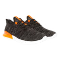 Black-Orange - Front - Crosshatch Mens Smitlay MVE Trainers