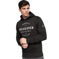 Black - Front - Duck and Cover Mens Stocktons Hoodie