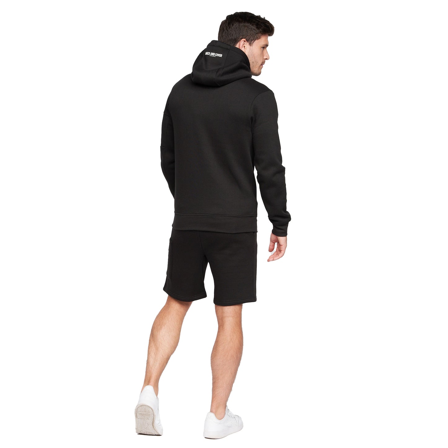 Black - Back - Duck and Cover Mens Milgate Full Zip Hoodie