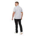 Grey - Back - Bewley & Ritch Mens Barden Marl Polo Shirt