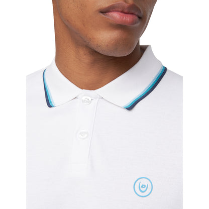 White - Side - Duck and Cover Mens Hanan Polo Shirt