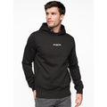 Black - Front - Duck and Cover Mens Gathport Hoodie