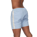 Light Blue - Side - Duck and Cover Mens Gathport Swim Shorts