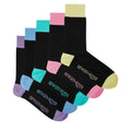 Black-Blue-Pink - Front - Bewley & Ritch Mens Malpas Socks (Pack of 5)